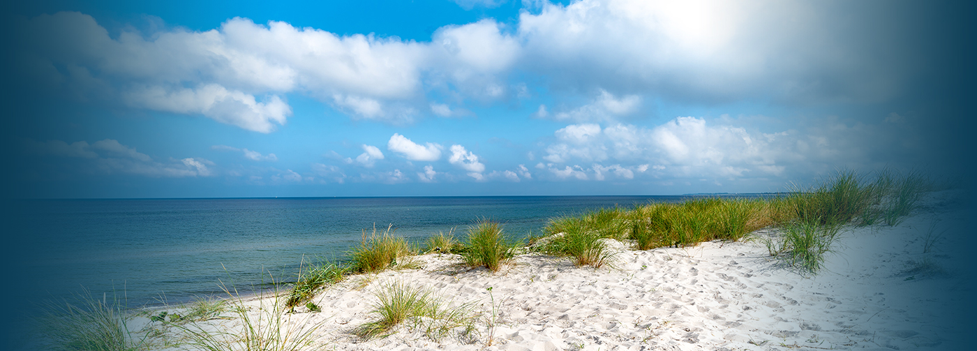 Sanddüne mit Blick auf die Ostsee, Symbolbild für das Ferienobjekt der WBG "Treptow Nord" im Ostseebad Dierhagen, ©js-photo/AdobeStock