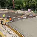 WBG "Treptow Nord" HänselKarree: Betonage der Bodenplatte Hänselstraße 47A