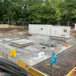 WBG "Treptow Nord" HänselKarree: Stellen der ersten KG Wände Hänselstraße 47A