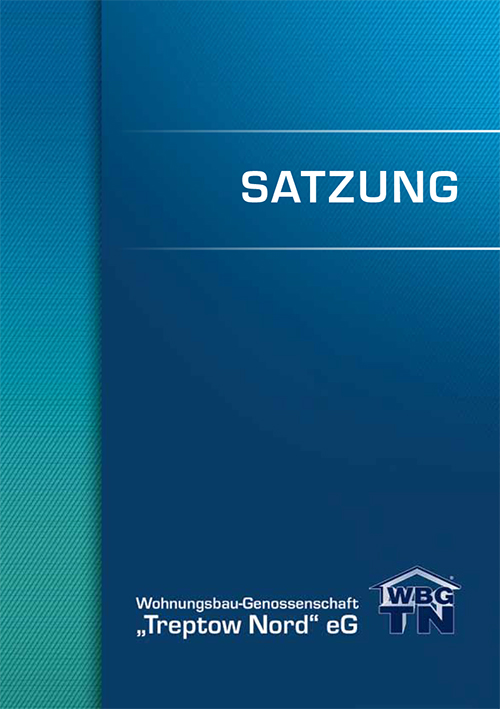 Titelseite der Satzung der WBG "Treptow Nord"
