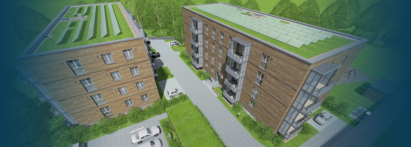 WBGTN_Visualisierung_HaenselKarree_06 Visualisierung des Neubaus HänselKarree der WBG „Treptow Nord”, ©S&P Sahlmann Planungsgesellschaft für Bauwesen mbH Potsdam